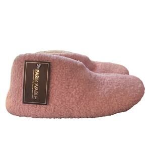 Parlovable Pink Bootie Slippers, Women's 9-10